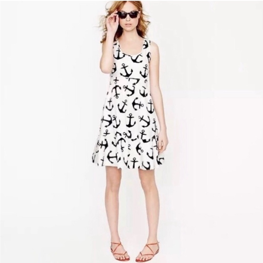 J. Crew Dizzy Anchors Dress